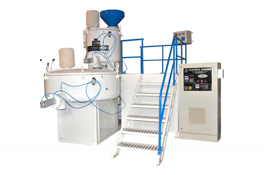 Heating Cooling Mixer - Turbo for recycling of PVC Pipes